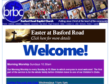 Tablet Screenshot of basfordroadbaptist.org.uk